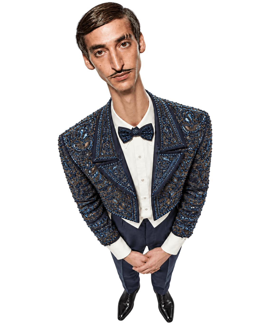 An eccentric theatre character stepping into the spotlight